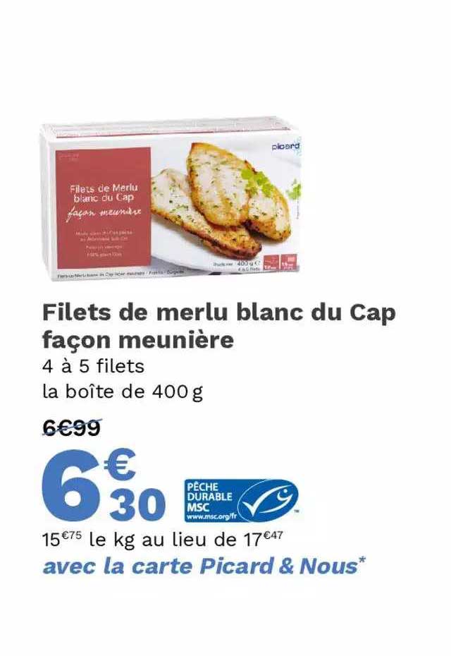 Filets De Merlu Blanc Du Cap Façon Meunière