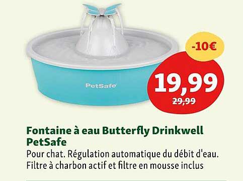 fontaine à eau butterfly drinkwell petSafe