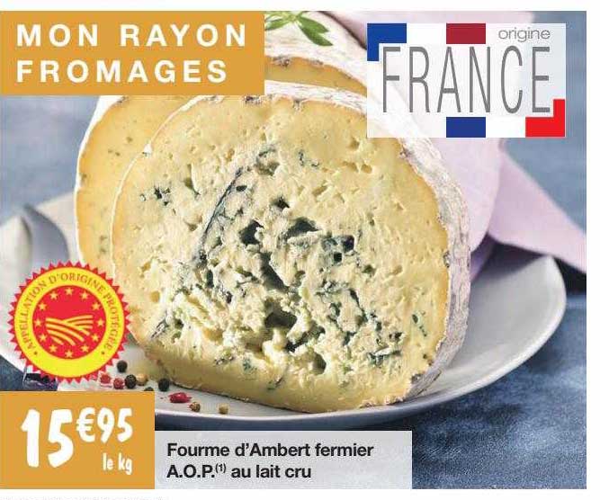 fourme d'ambert fermier aop au lait cru
