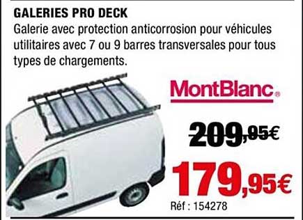 galeries pro deck montblanc