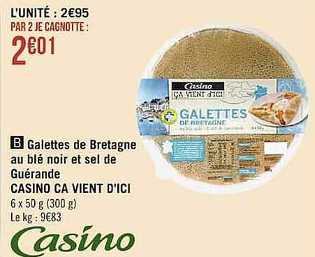 galettes de bretagne au blé noir et sel de guérande casino ca vient d'ici