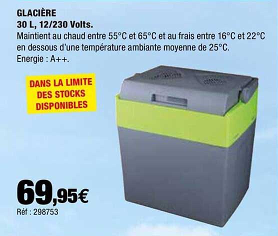 glacière 30l, 12-230 volts
