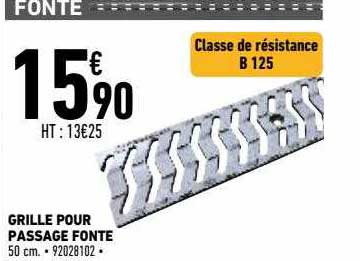 grille pour passage fonte