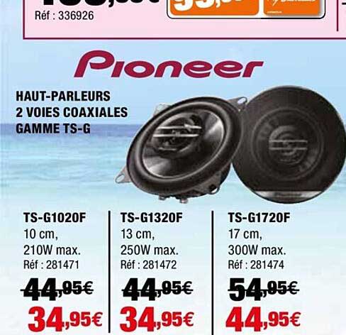 haut-parleurs 2 voies coaxiales gamme ts-g pioneer