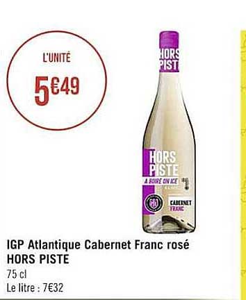 igp atlantique cabernet franc rosé hors piste