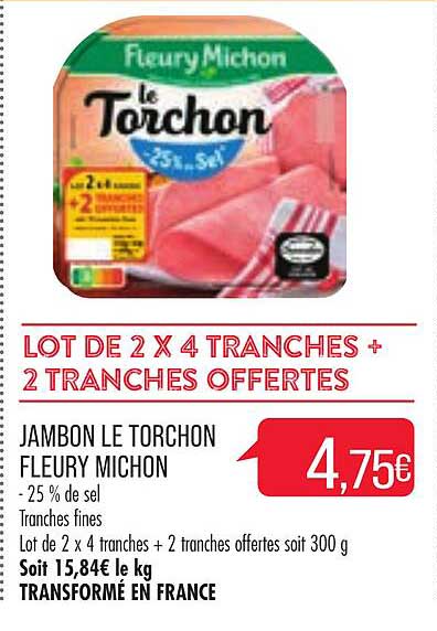 jambon le torchon fleury michon