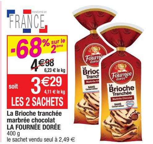 la brioche tranchée marbrée chocolat la fournée dorée