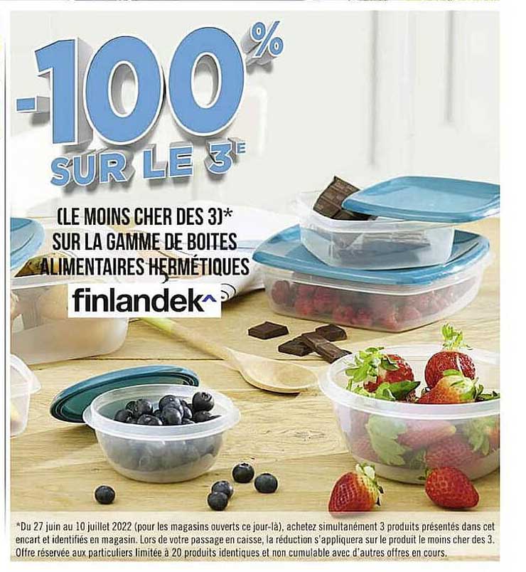 la gamme de boîtes alimentaires hermétiques finlandek