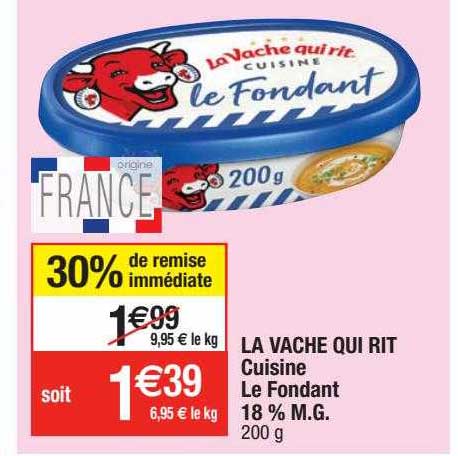 la vache qui rit cuisine le fondant