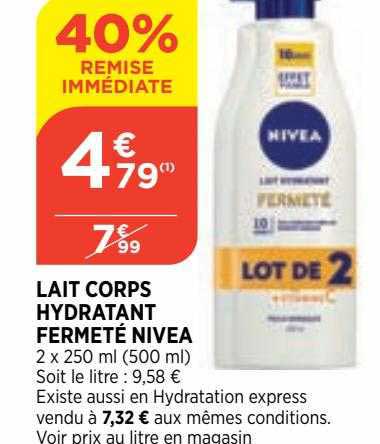 Lait Corps Hydratant Fermeté Nivea