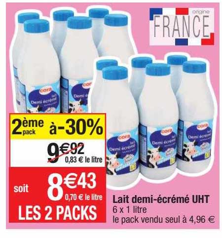lait demi-écrémé uht