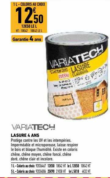 lasure 4 ans variatech
