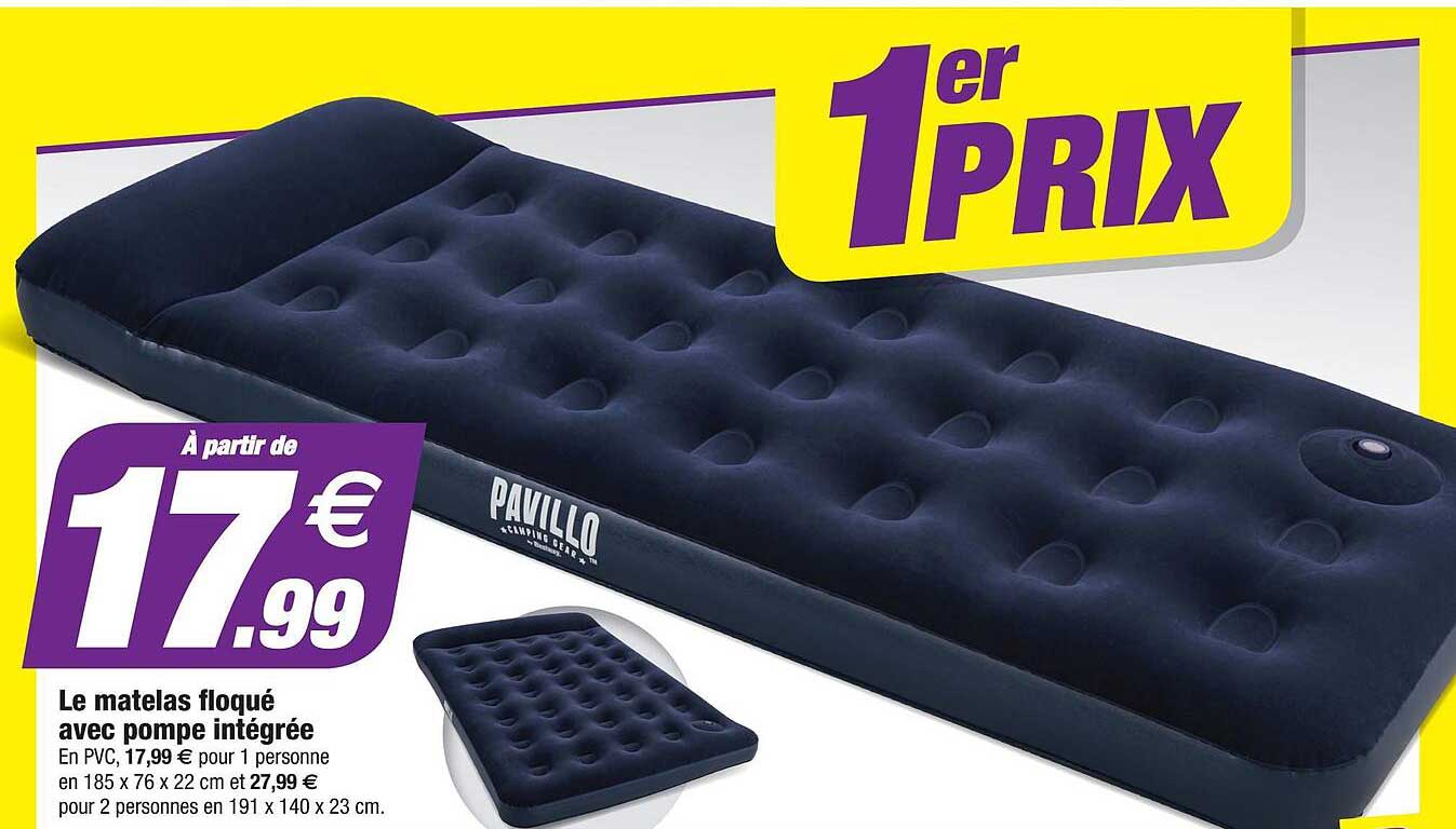 Le Matelas Floqué Avec Pompe Intégrée