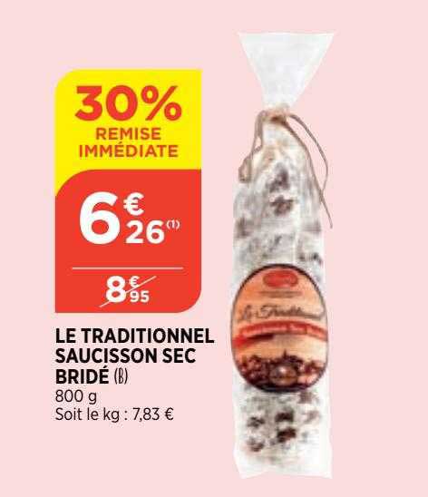Le Traditionnel Saucisson Sec Bridé