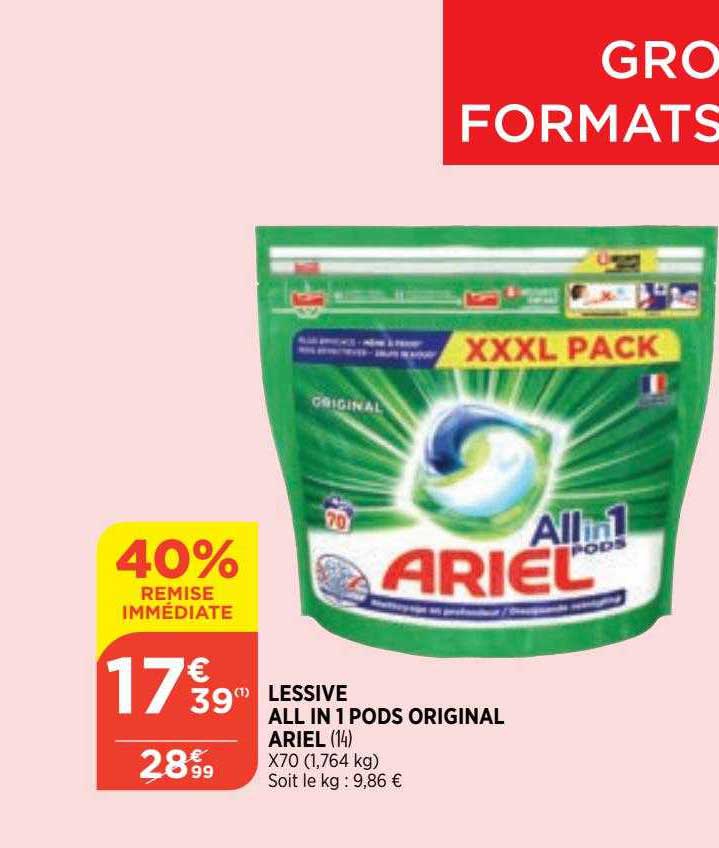 lessive all in 1 pods original ariel