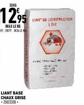 Liant Base Chaux Grise