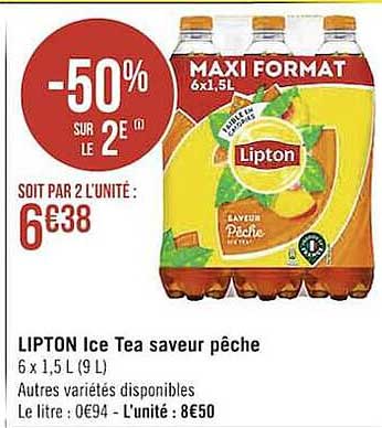 Lipton Ice Tea Saveur Pêche