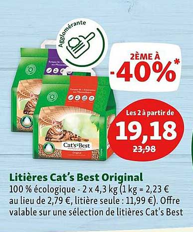 Litières Cat's Best Original