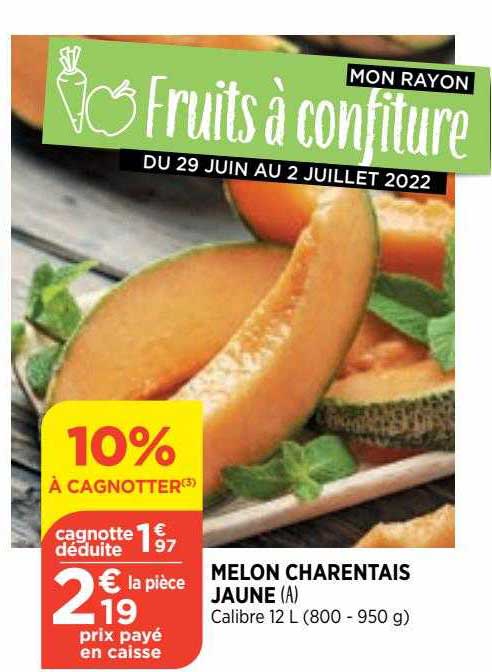 Melon Charentais Jaune