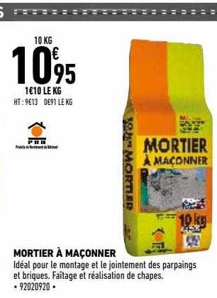 mortier à maçonner