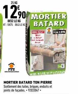 mortier batard ton pierre