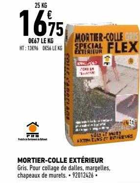 mortier-colle extérieur