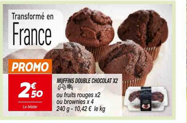 Muffins Double Chocolat X 2