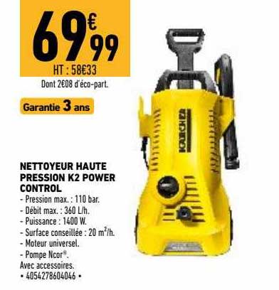 nettoyeur haute pression k2 power control