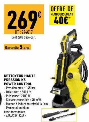 nettoyeur haute pression k5 power control