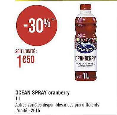 ocean spray cranberry