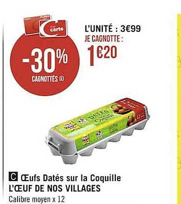 oeufs datés sur la coquille l'œuf de nos villages