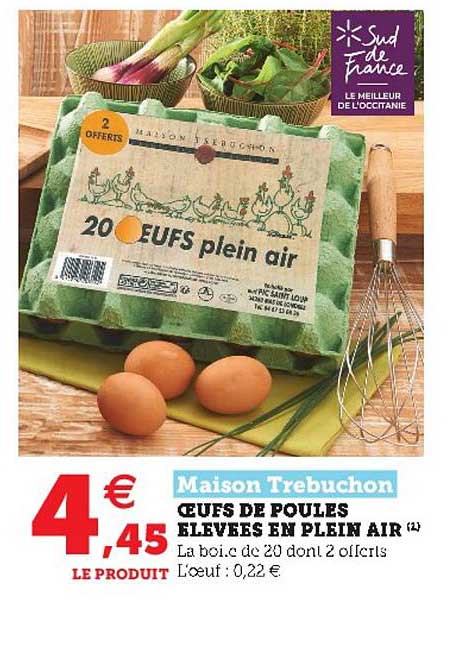 Oeufs De Poules élevées En Plein Air Maison Trebuchon