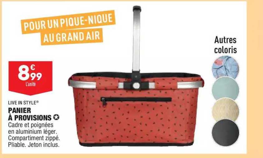 panier à provisions live in style