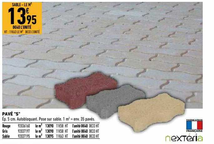 pavé "s" nextéria