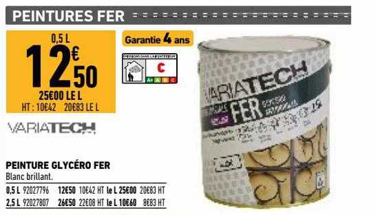 peinture glycéro fer variatech
