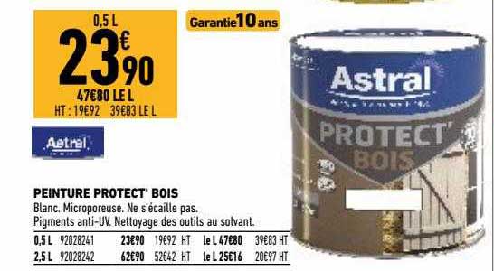 peinture protect bois astral