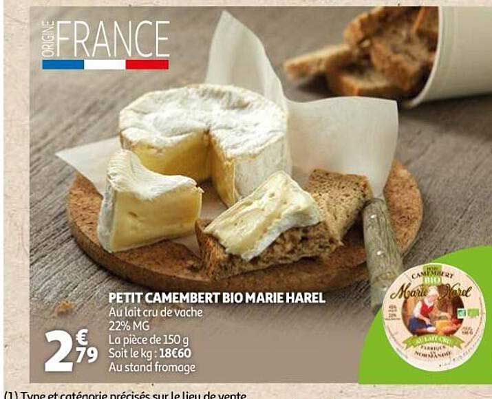 petit camembert bio marie harel