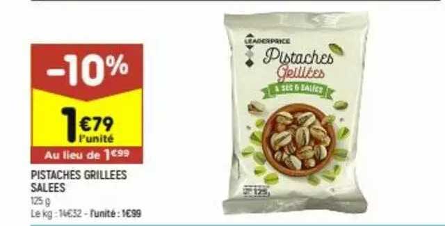 Pistaches Grillées Salées