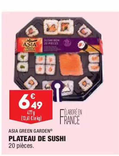 Plateau De Sushi Asia Green Garden