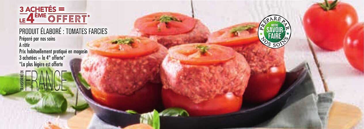 produit élaboré : tomates farcies