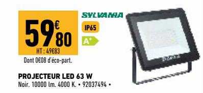 projecteur led 63 w sylvania