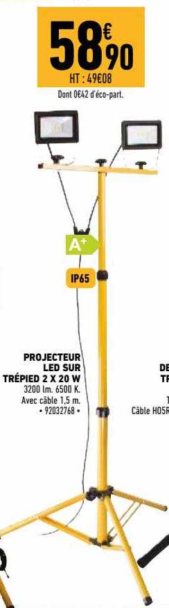 Projecteur Les Sur Prépied 2 X 20 W