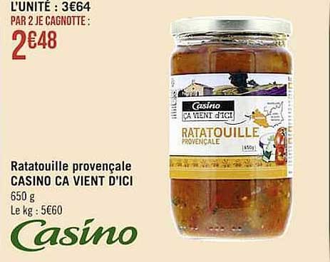 ratatouille provençale casino ca vient d'ici