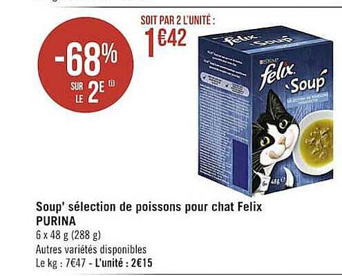 soup' sélection de poissons pour chat felix purina
