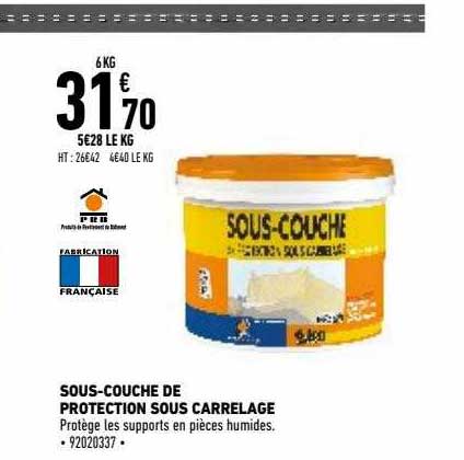 sous-couche de protection sous carrelage