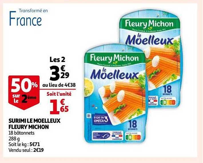 surimi le moelleux fleury michon