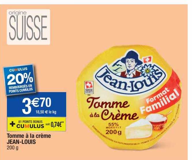tomme à la crème jean-louis