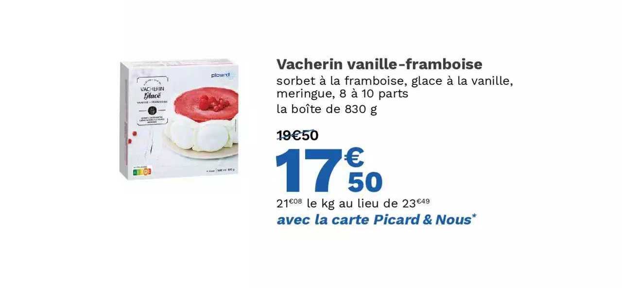 vacherin vanille-framboise
