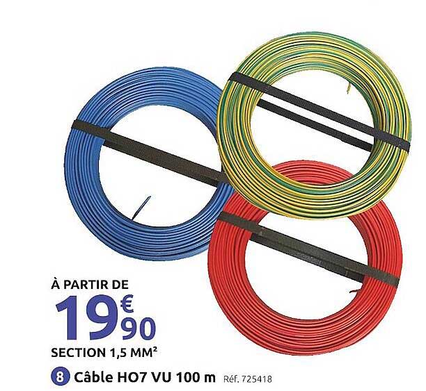 câble h07 vu 100m