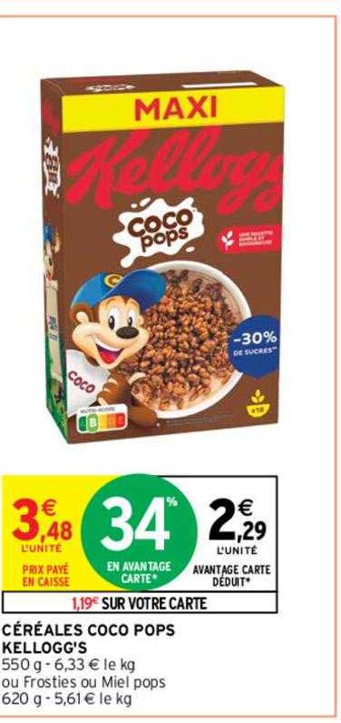 céréales coco pops kellogg's